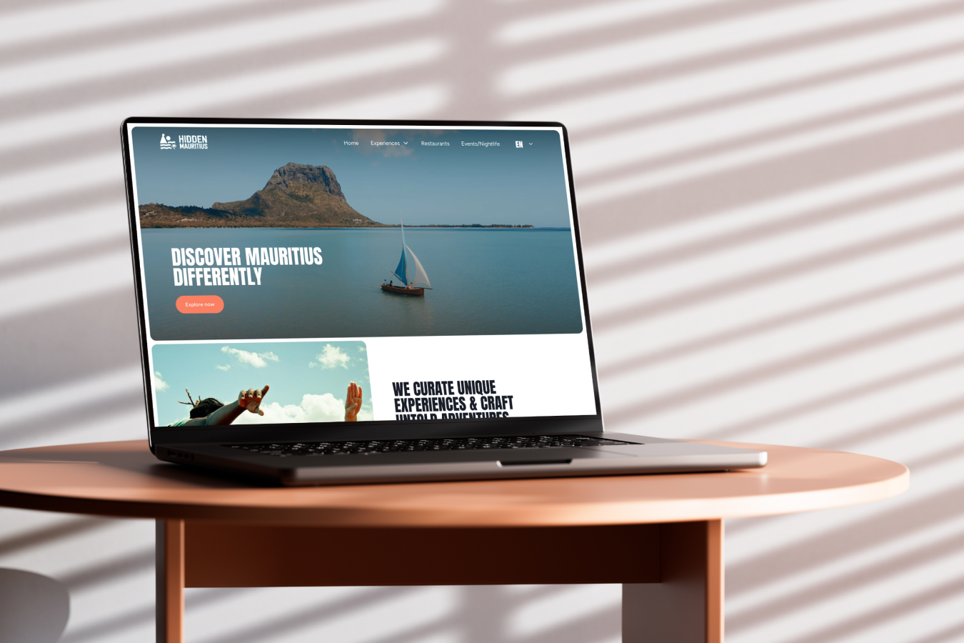 Portfolio showcase of web design and development project by Vertex Experience Mauritius
