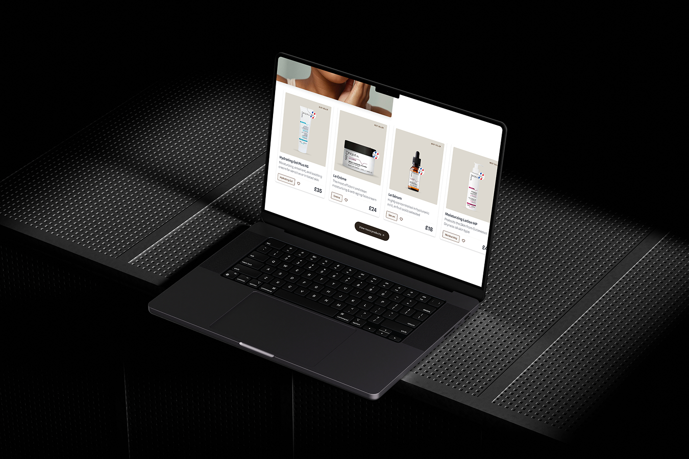 Digital design portfolio work featuring modern UI and responsive web development