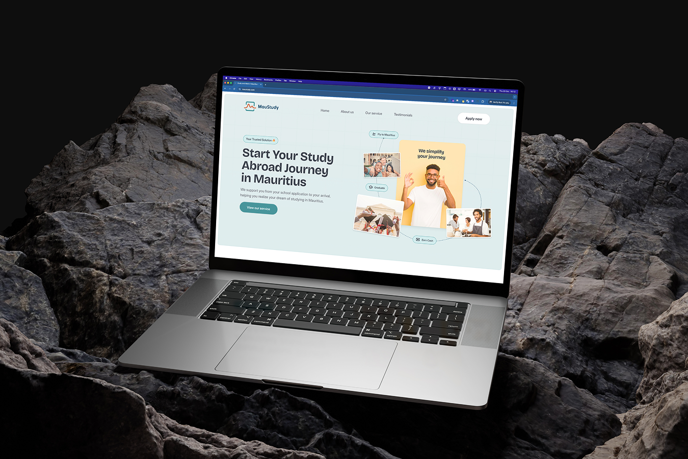 Mobile app design project featuring intuitive interface and seamless user experience