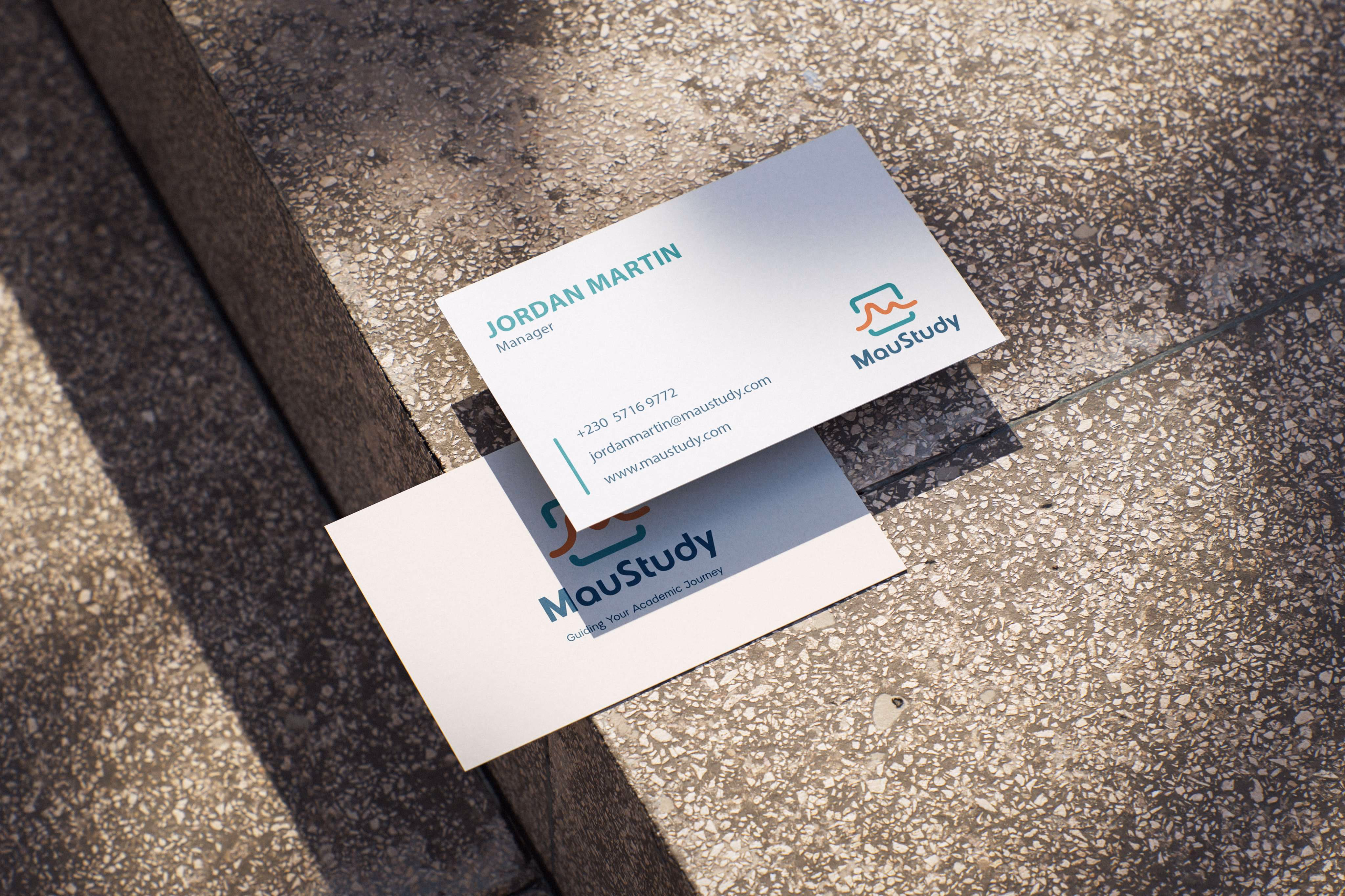 MauStudy marketing materials and branded collateral for educational platform