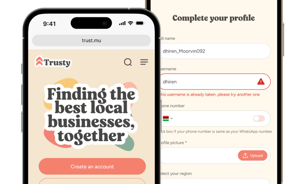 Trusty, Webflow development in Mauritius